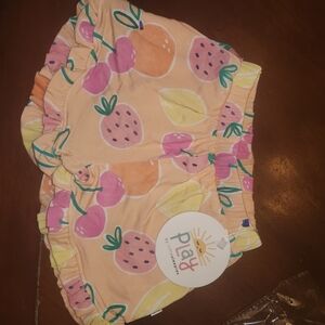 Little Sleepies Fruit Frenzy Print Ruffle Shorts Toddler 2T